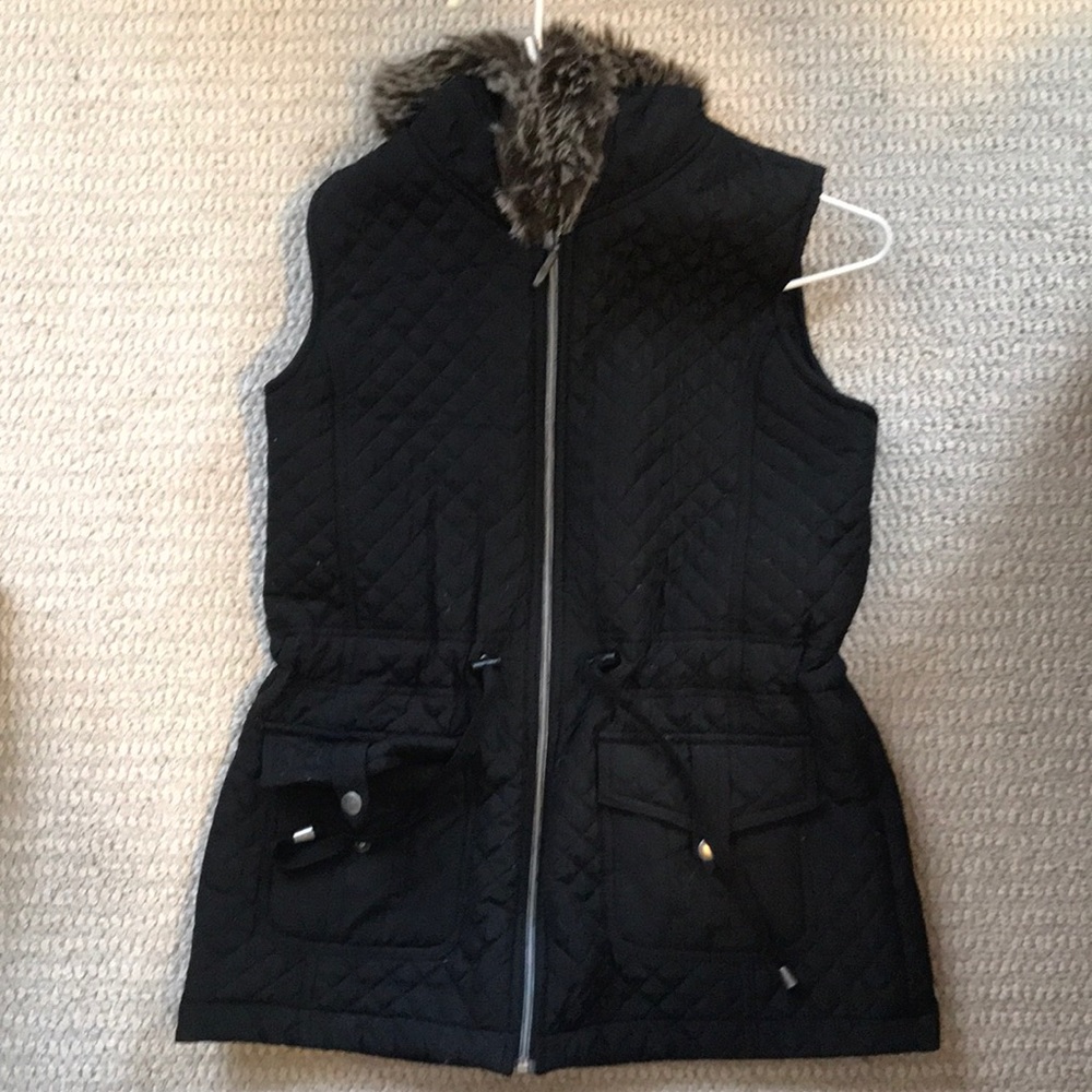 Black winter stylish vest